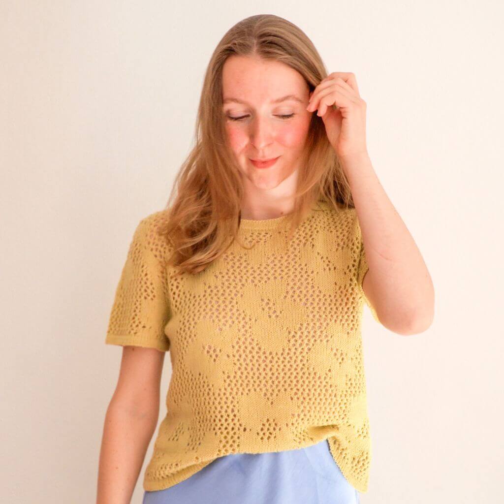Kreativictoria Pattern In Bloom Tee Strickanleitung - Kreativictoria (PDF) bei bei bei bei bei bei bei bei Lieblingsgarn