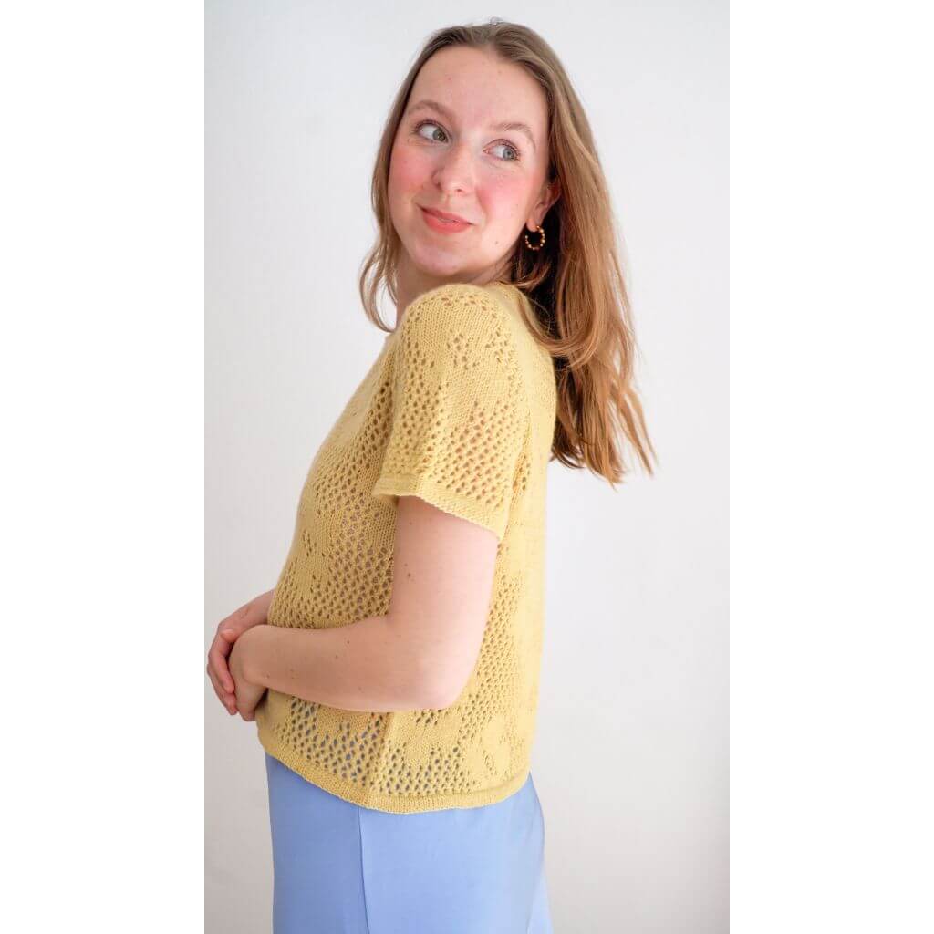 Kreativictoria Pattern In Bloom Tee Strickanleitung - Kreativictoria (PDF) bei bei bei bei bei bei bei bei Lieblingsgarn