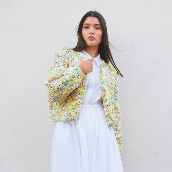 Lana Grossa Pattern Kurzer Cardigan Strickanleitung - Lana Grossa (PDF) bei bei bei bei bei bei bei Lieblingsgarn