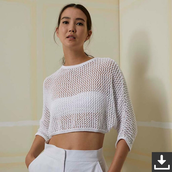 Lang Yarns Pattern Transparenter Pullover Strickanleitung - Lang Yarns (PDF) bei bei bei bei Lieblingsgarn