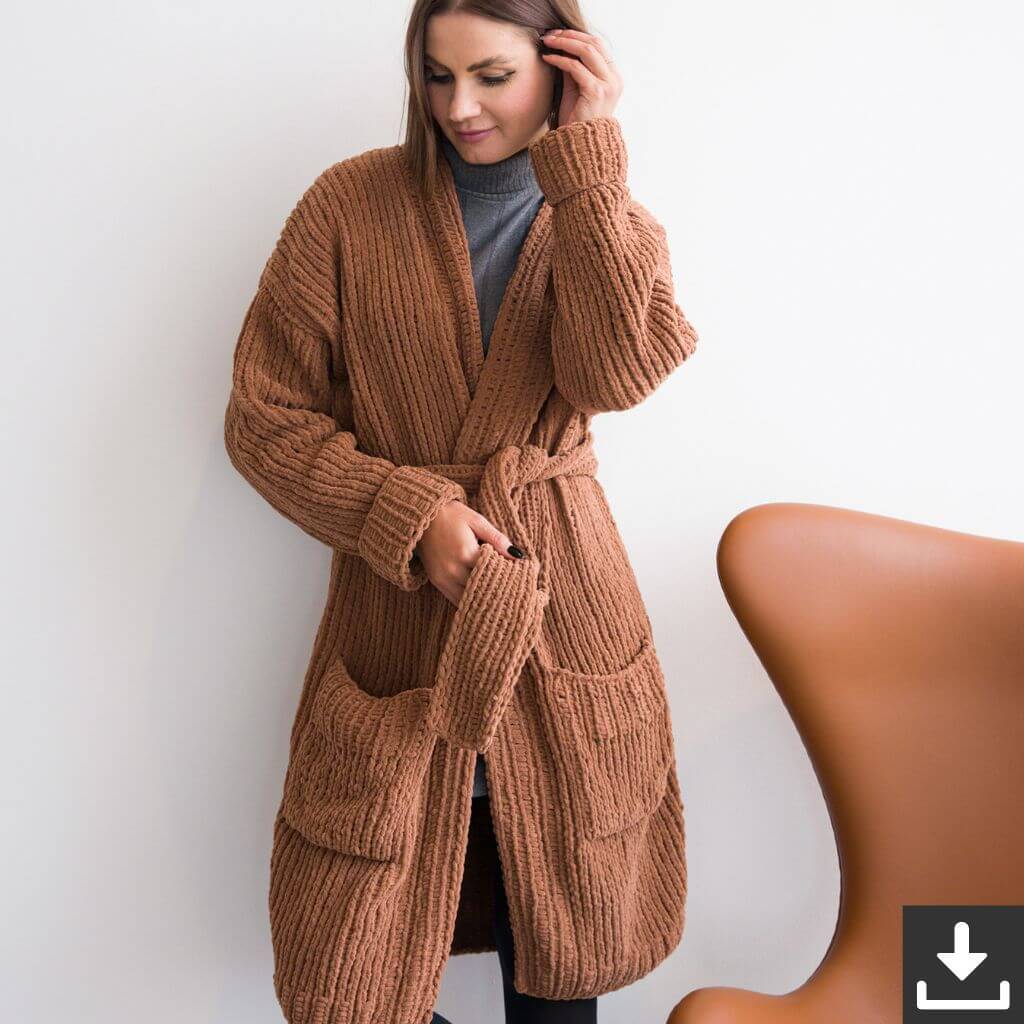 Lana Grossa Pattern Kurzmantel Strickset - Lana Grossa (PDF) bei bei bei bei Lieblingsgarn