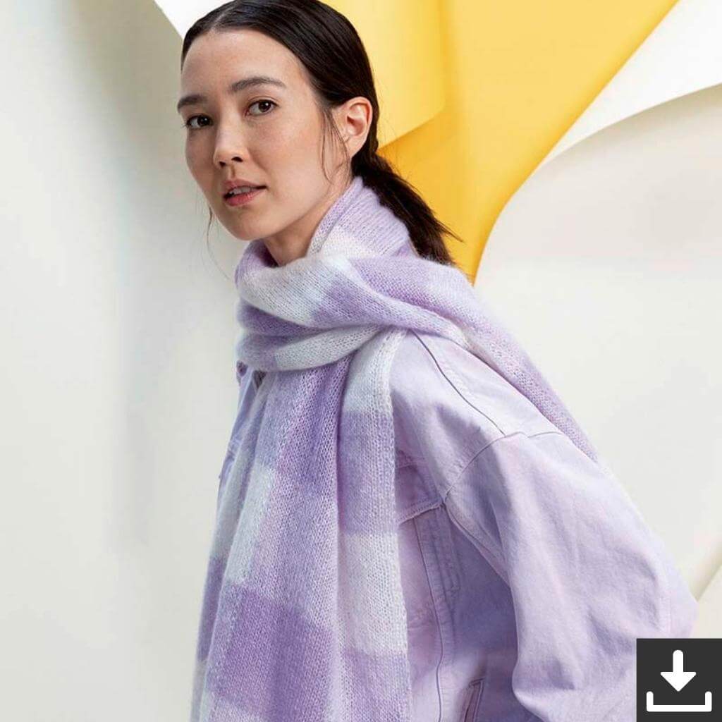 Lang Yarns Pattern Kariertes Tuch Strickanleitung - Lang Yarns (PDF) bei bei bei bei Lieblingsgarn