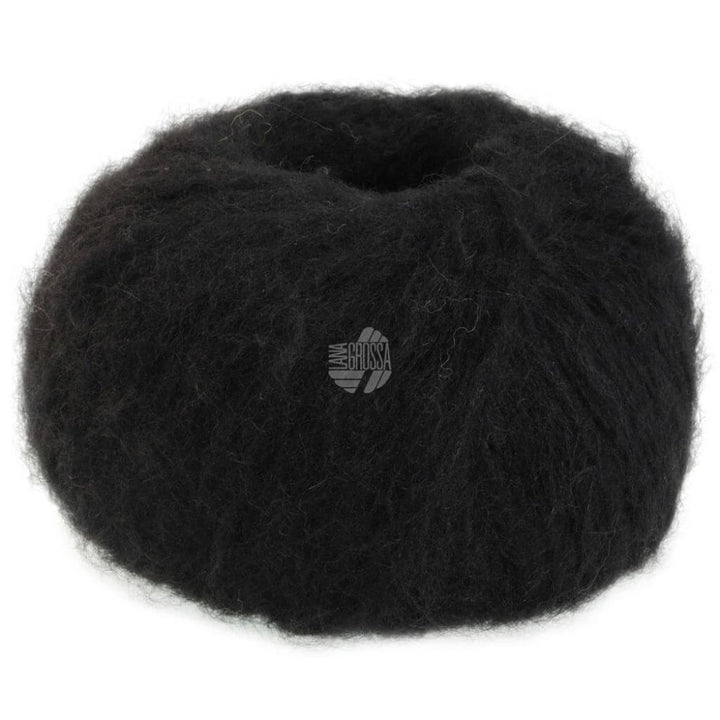Lana Grossa Alpaca Air II, Farbe 12 Schwarz – Alpaka, Baumwolle und Schurwolle bei Lieblingsgarn