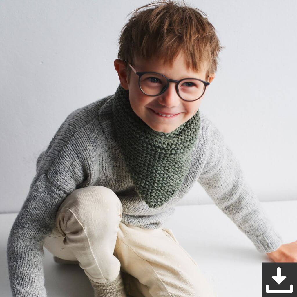 Lana Grossa Pattern Kinder Halstuch Strickset - Lana Grossa (PDF) bei bei bei bei Lieblingsgarn