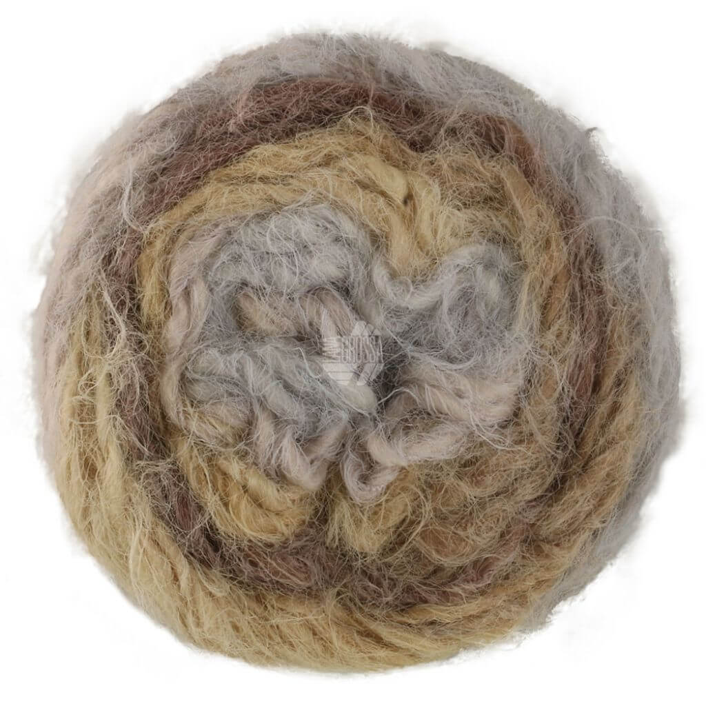 Lana Grossa Basta Mista, Farbe 108 Beige/Hellgrau/Grège/Taupe/Grau /Dunkelbraun – Schurwolle und Synthetik bei Lieblingsgarn