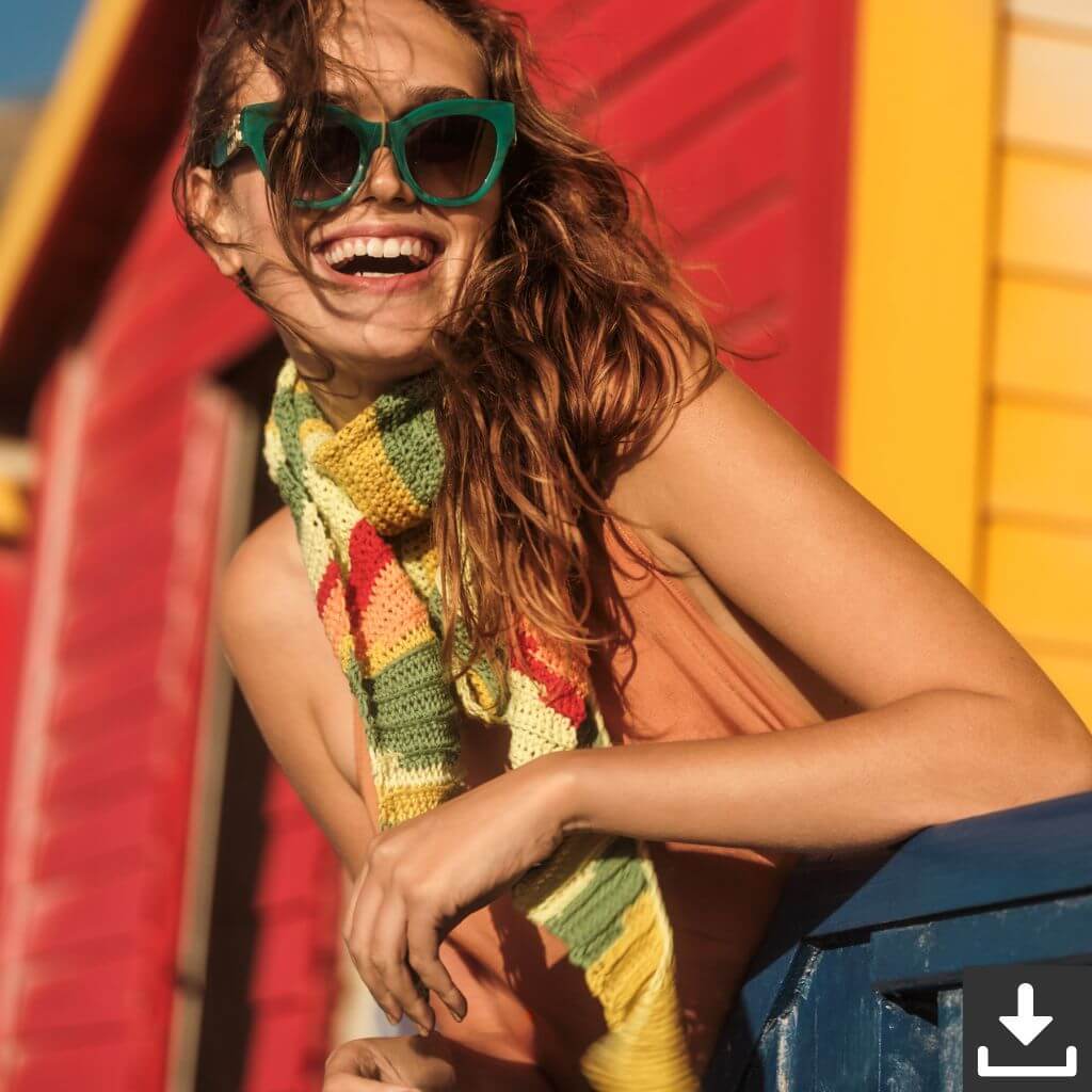 Lana Grossa Pattern Dreieckstuch Häkelset - Lana Grossa (PDF) bei bei bei bei Lieblingsgarn
