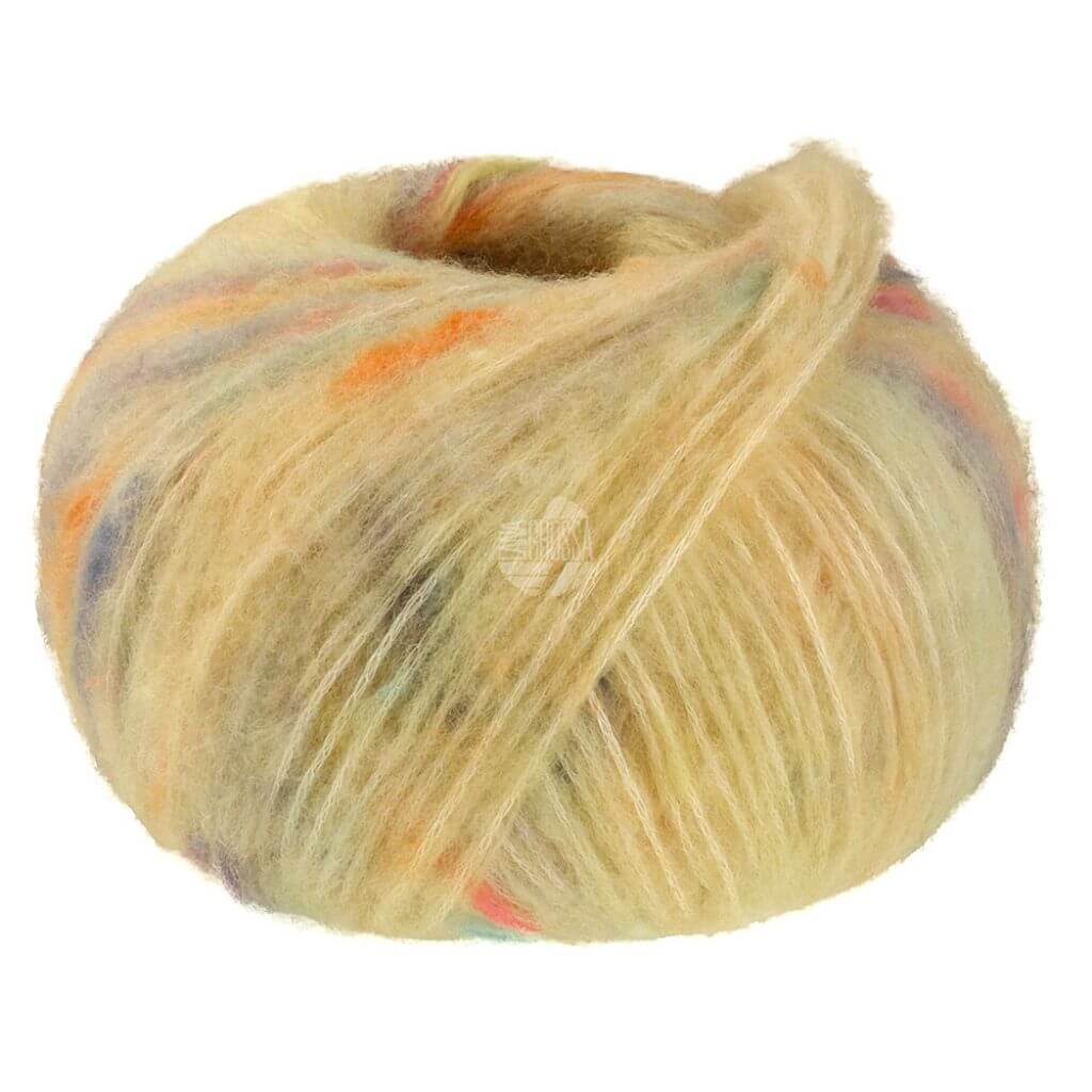 Lana Grossa Cassata, Farbe 9 Blass /Zitrusgelb/Altrosa/Graublau/ violett – Baumwolle, Schurwolle und bei Lieblingsgarn