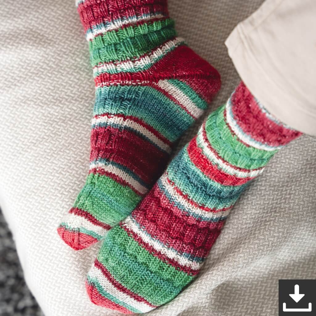 Lana Grossa Glitzer-Socken Strickset - Lana Grossa (PDF) bei bei bei bei bei bei bei bei Lieblingsgarn