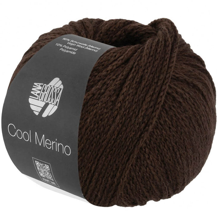 Lana Grossa Cool Merino, Farbe 44 dunkles Graubraun – Merino und Synthetik bei Lieblingsgarn