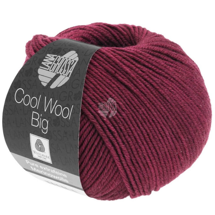 Lana Grossa Cool Wool Big, Farbe 1000 Burgund – Merino und Schurwolle bei Lieblingsgarn