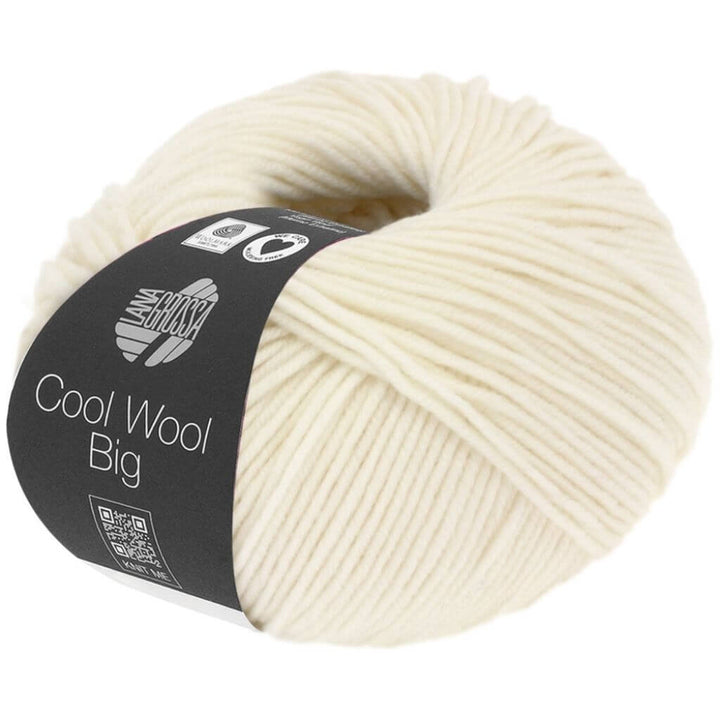 Lana Grossa Cool Wool Big, Farbe 601 Rohweiß – Merino und Schurwolle bei Lieblingsgarn