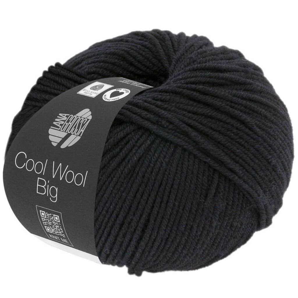 Lana Grossa Cool Wool Big, Farbe 627 Schwarz – Merino und Schurwolle bei Lieblingsgarn