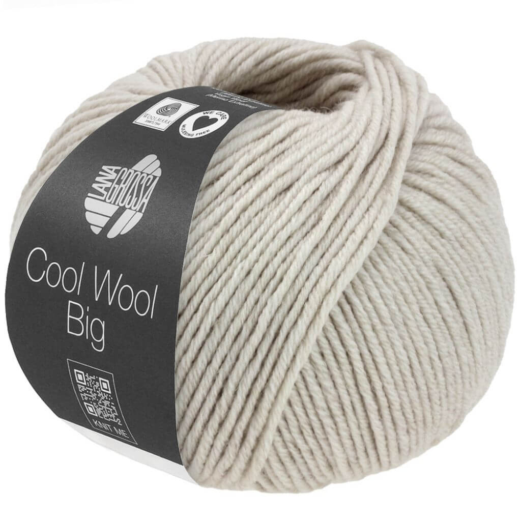 Lana Grossa Cool Wool Big, Farbe 1691 Grège meliert – Merino und Schurwolle bei Lieblingsgarn