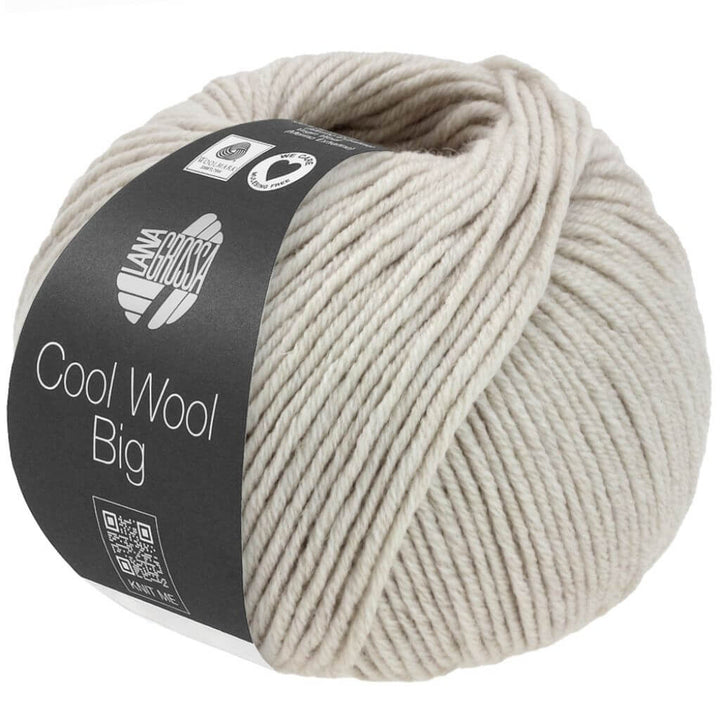 Lana Grossa Cool Wool Big, Farbe 1691 Grège meliert – Merino und Schurwolle bei Lieblingsgarn
