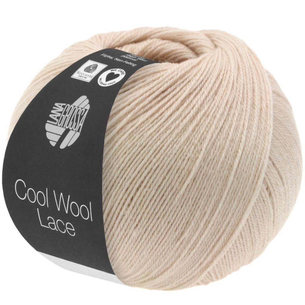 Lana Grossa Cool Wool Lace, Farbe 13 Grège – Merino bei Lieblingsgarn