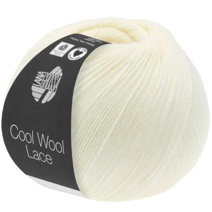 Lana Grossa Cool Wool Lace, Farbe 14 Rohweiß – Merino bei Lieblingsgarn