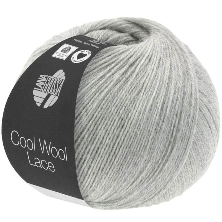Lana Grossa Cool Wool Lace, Farbe 27 Hellgrau – Merino bei Lieblingsgarn