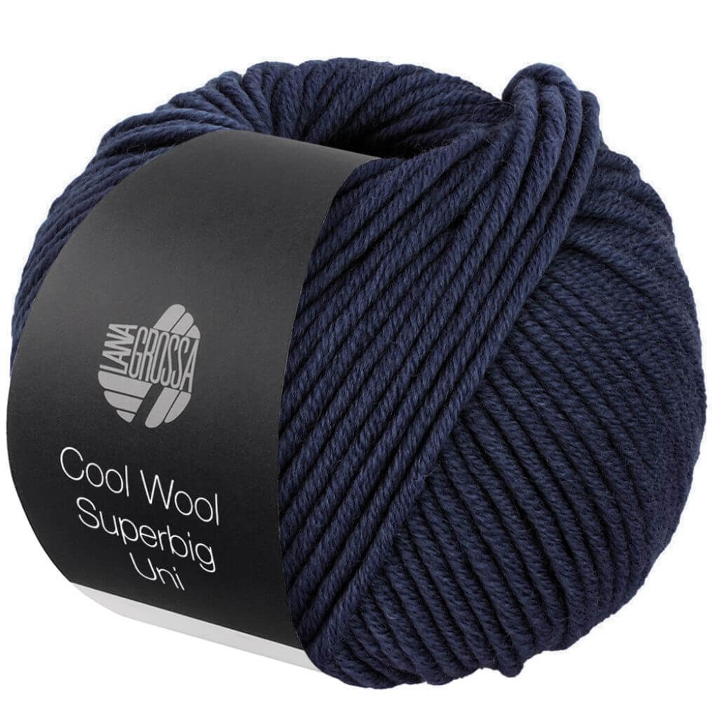 Lana Grossa Cool Wool Superbig Uni, Farbe 16 Ultramarinblau – Merino bei Lieblingsgarn