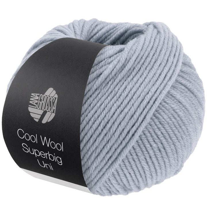 Lana Grossa Cool Wool Superbig Uni, Farbe 21 Zartblau – Merino bei Lieblingsgarn