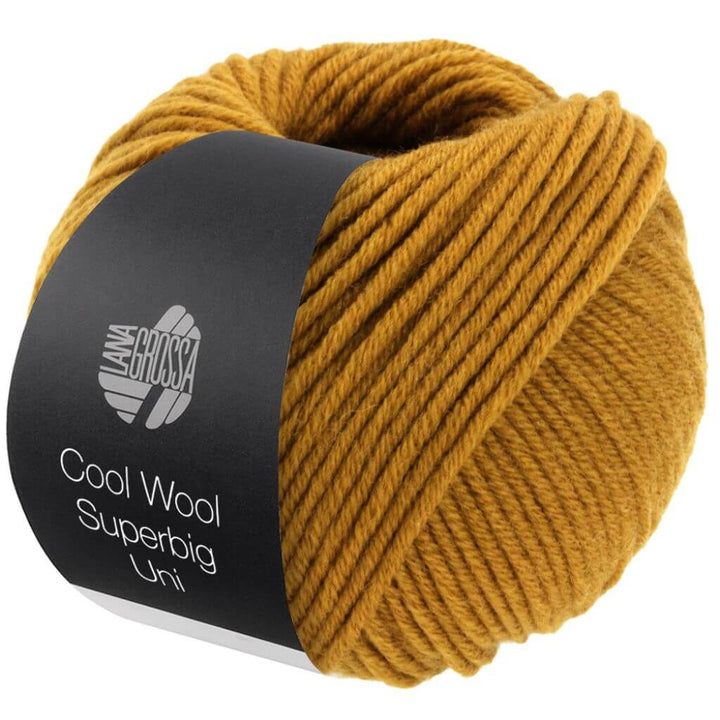 Lana Grossa Cool Wool Superbig Uni, Farbe 22 Curry – Merino bei Lieblingsgarn