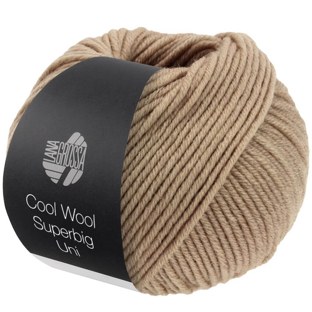 Lana Grossa Cool Wool Superbig Uni, Farbe 37 Beige – Merino bei Lieblingsgarn