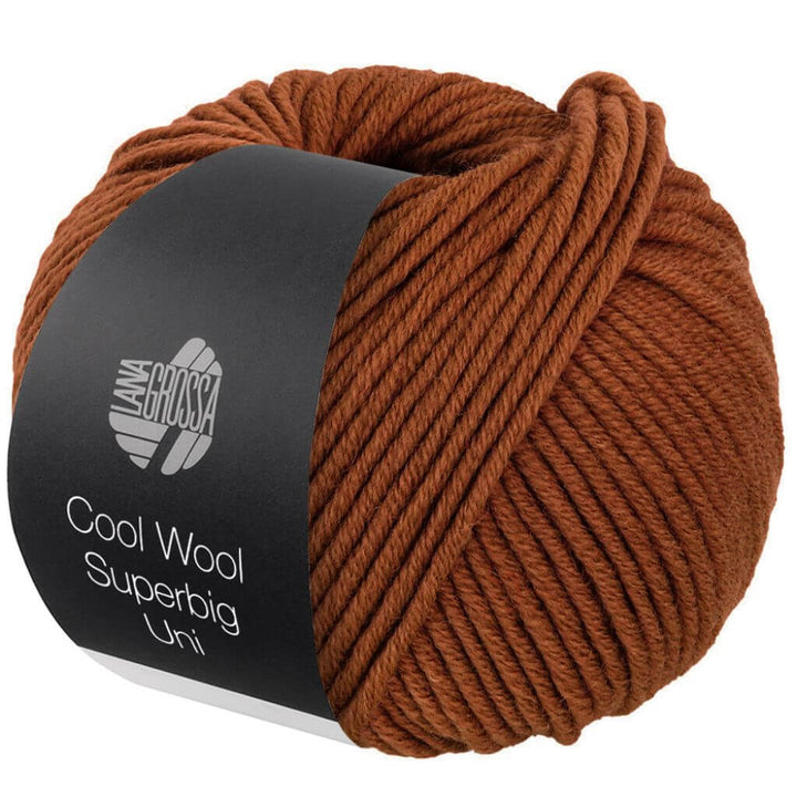 Lana Grossa Cool Wool Superbig Uni, Farbe 39 Rost – Merino bei Lieblingsgarn