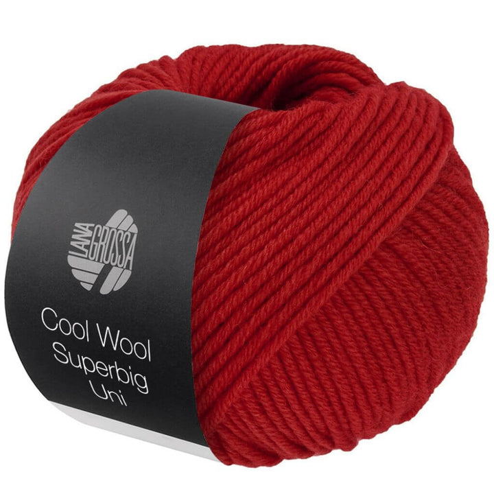 Lana Grossa Cool Wool Superbig Uni, Farbe 9 Rot – Merino bei Lieblingsgarn