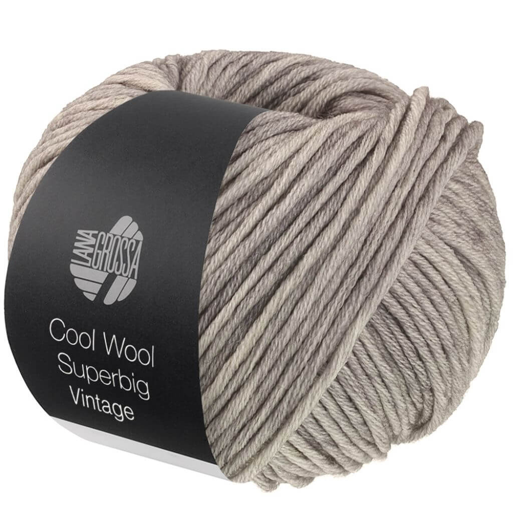 Lana Grossa Cool Wool Superbig Vintage, Farbe 7269 Hellgrau – Merino bei Lieblingsgarn