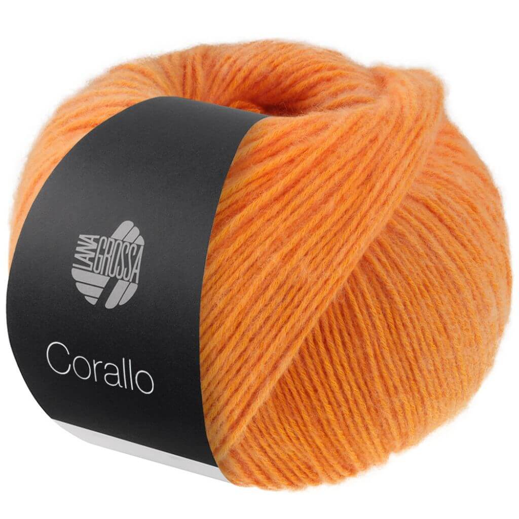 Lana Grossa Corallo, Farbe 1 Mandarin/Orange – Baumwolle und Merino bei Lieblingsgarn