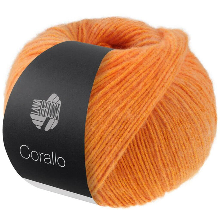 Lana Grossa Corallo, Farbe 1 Mandarin/Orange – Baumwolle und Merino bei Lieblingsgarn