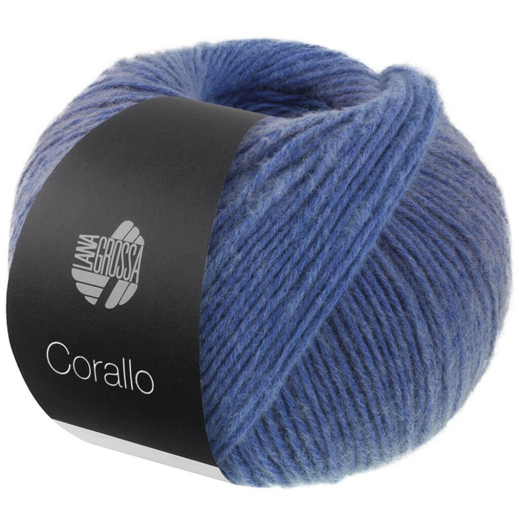 Lana Grossa Corallo, Farbe 6 Stahl /Graublau/Blau – Baumwolle und Merino bei Lieblingsgarn