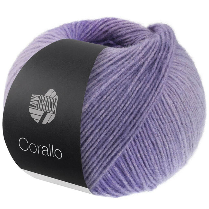 Lana Grossa Corallo, Farbe 8 Flieder/Lavendel/ Graulila – Baumwolle und Merino bei Lieblingsgarn