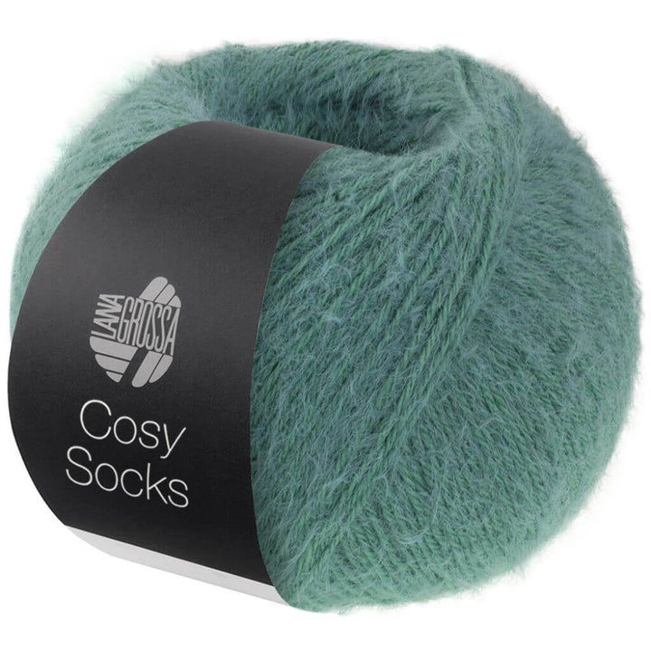 Lana Grossa Cosy Socks, Farbe 6 Salbeigrün – Merino und Synthetik bei Lieblingsgarn