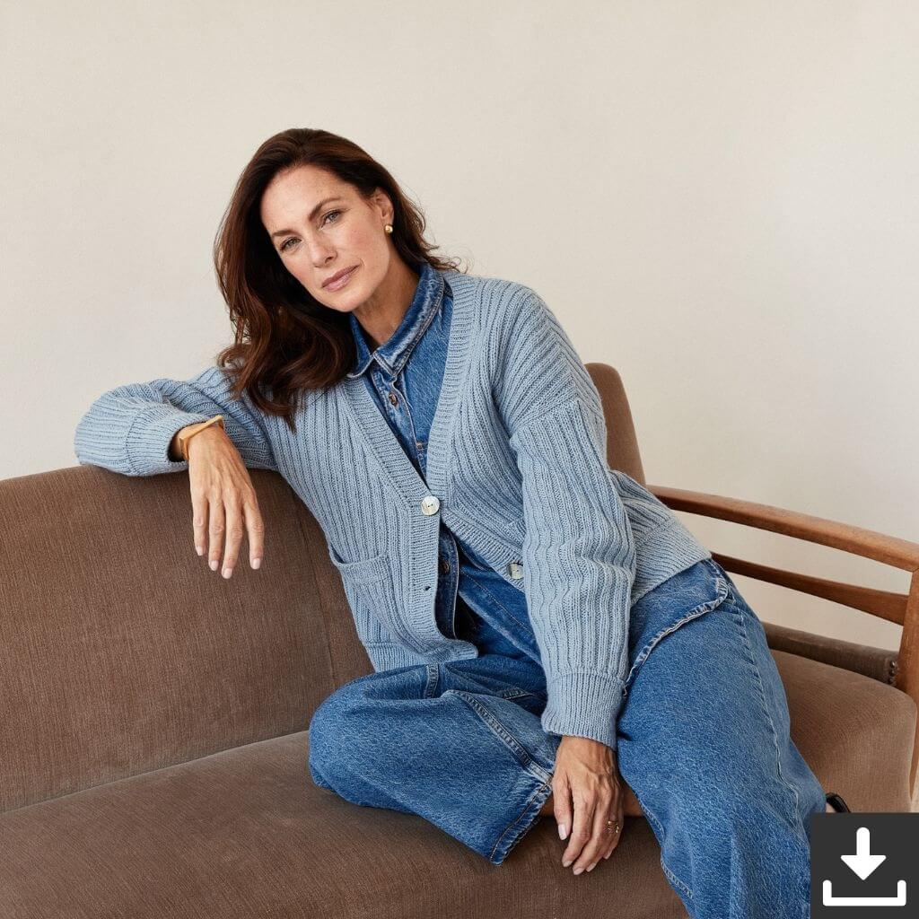 Lana Grossa Pattern Damen Jacke Strickset - Lana Grossa (PDF) bei bei bei bei Lieblingsgarn