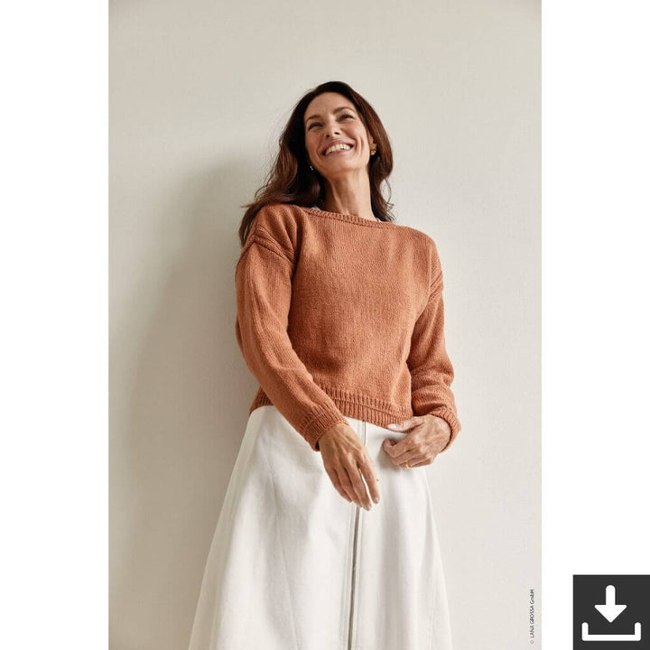 Lana Grossa Pattern Damen Pullover Strickset - Lana Grossa (PDF) bei bei bei bei Lieblingsgarn