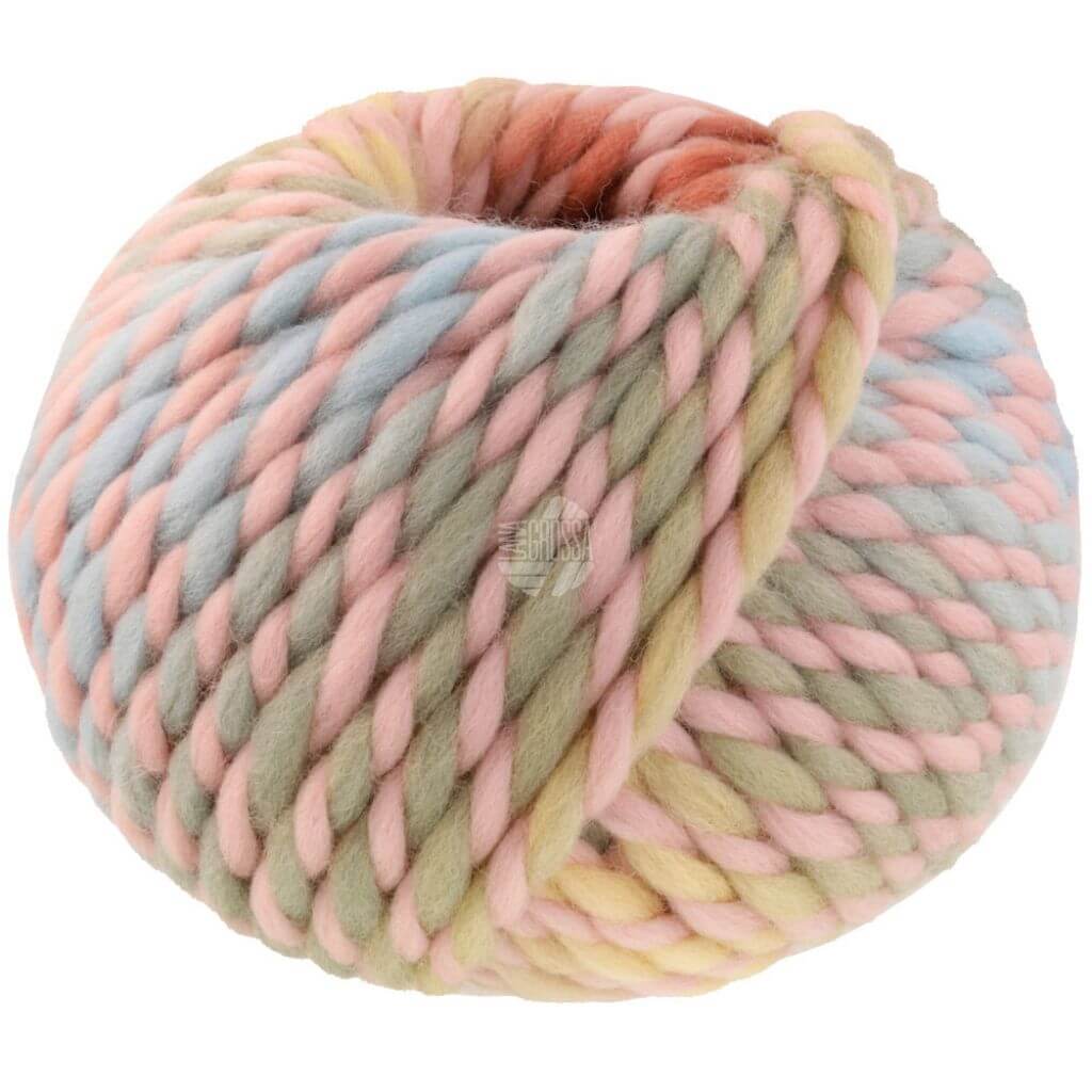 Lana Grossa Dolce, Farbe 6 Pastellrosa/Vanille/Mint/Terrakotta – Merino bei Lieblingsgarn