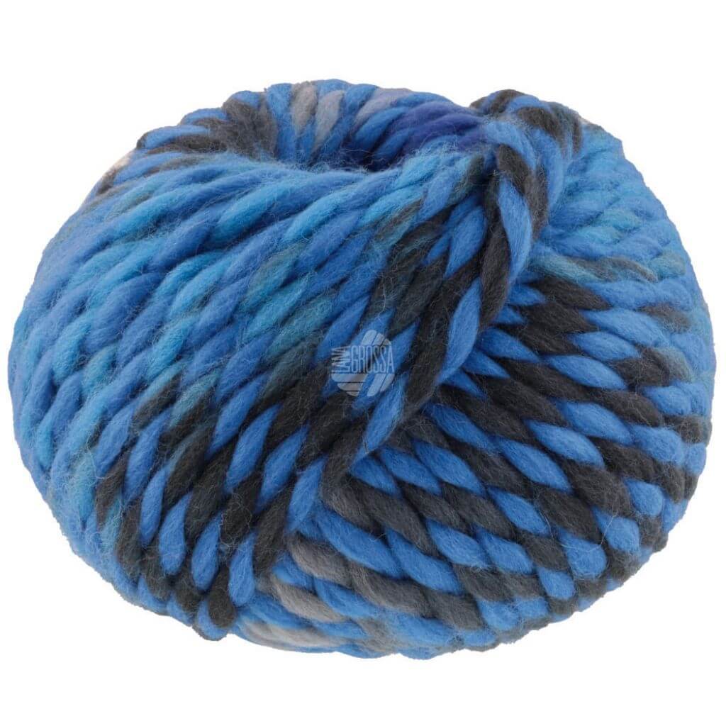 Lana Grossa Dolce, Farbe 12 Leuchtendblau/Royal/Blaugrau/Anthrazit – Merino bei Lieblingsgarn