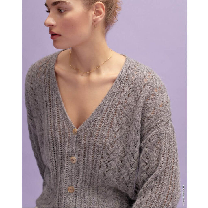 Lana Grossa Pattern Jacke mit Mustermix Strickset - Lana Grossa (PDF) bei bei bei bei Lieblingsgarn