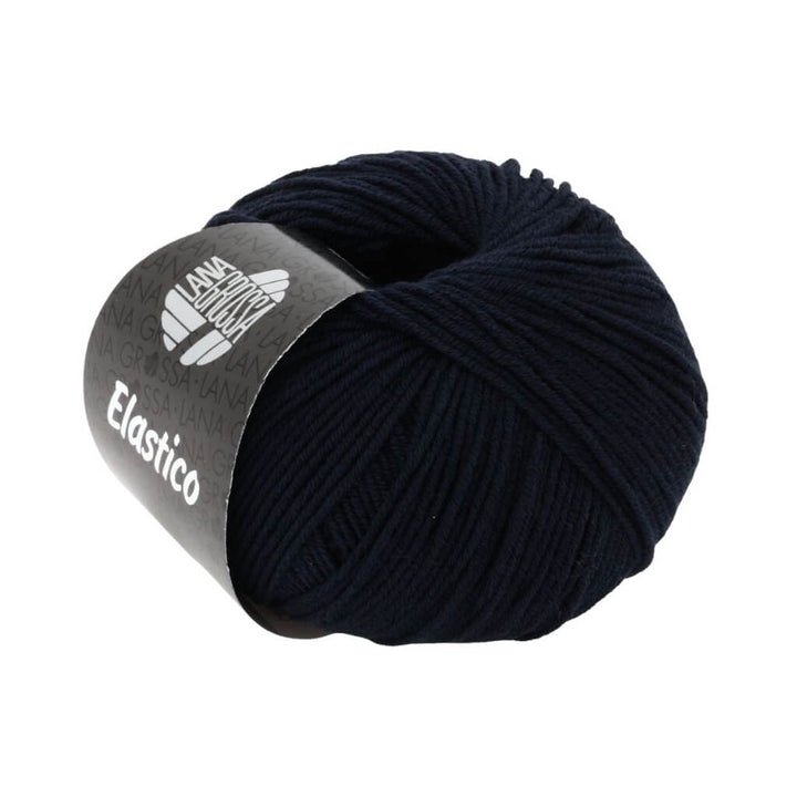 Lana Grossa Elastico, Farbe 12 Nachtblau – Baumwolle und Polyester bei Lieblingsgarn