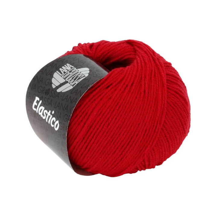 Lana Grossa Elastico, Farbe 23 Dunkelrot – Baumwolle und Polyester bei Lieblingsgarn