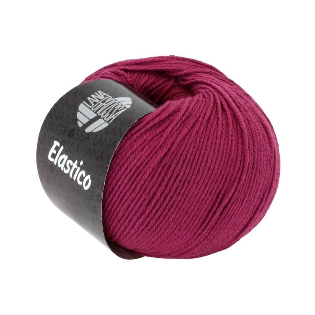 Lana Grossa Elastico, Farbe 95 Bordeaux – Baumwolle und Polyester bei Lieblingsgarn