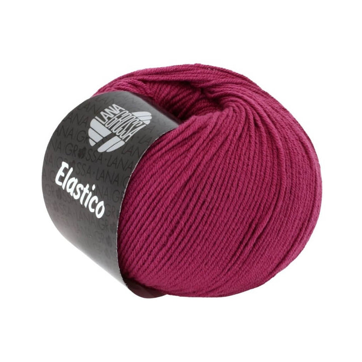 Lana Grossa Elastico, Farbe 95 Bordeaux – Baumwolle und Polyester bei Lieblingsgarn