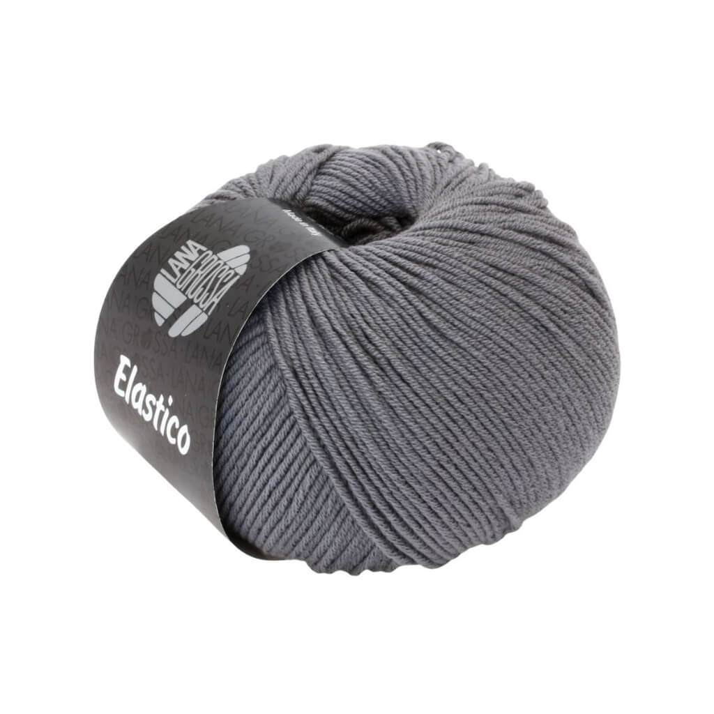 Lana Grossa Elastico, Farbe 101 Schiefer – Baumwolle und Polyester bei Lieblingsgarn