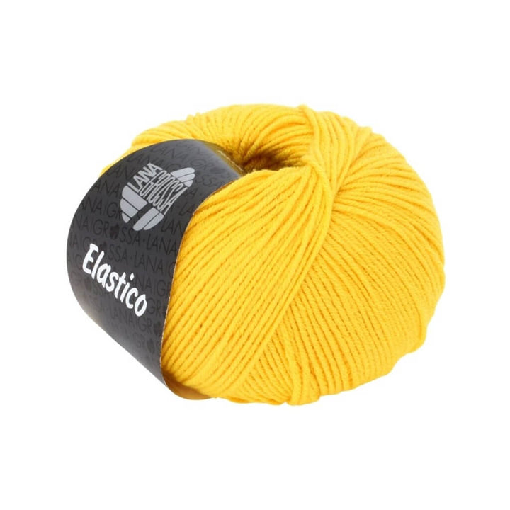 Lana Grossa Elastico, Farbe 107 Sonnengelb – Baumwolle und Polyester bei Lieblingsgarn