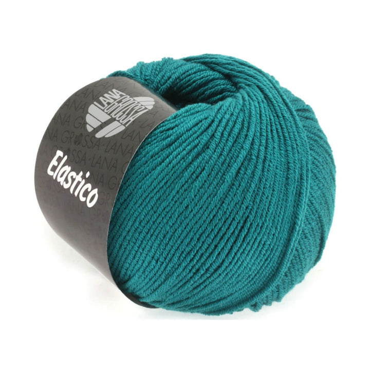Lana Grossa Elastico, Farbe 122 Petrol – Baumwolle und Polyester bei Lieblingsgarn