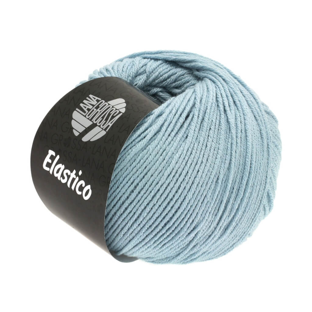 Lana Grossa Elastico, Farbe 130 Zartblau – Baumwolle und Polyester bei Lieblingsgarn