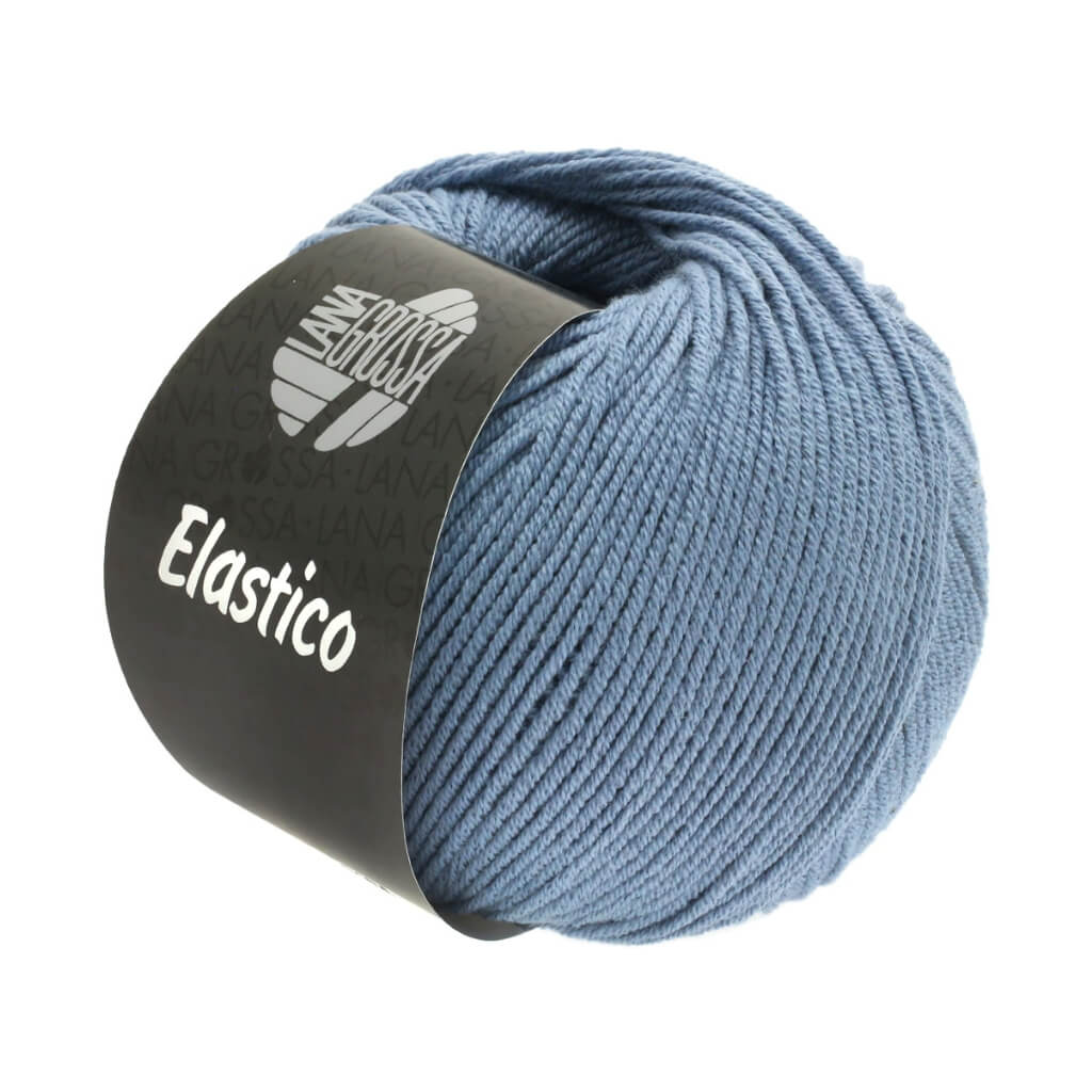 Lana Grossa Elastico, Farbe 134 Jeans – Baumwolle und Polyester bei Lieblingsgarn