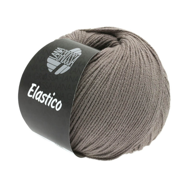 Lana Grossa Elastico, Farbe 137 Graubraun – Baumwolle und Polyester bei Lieblingsgarn