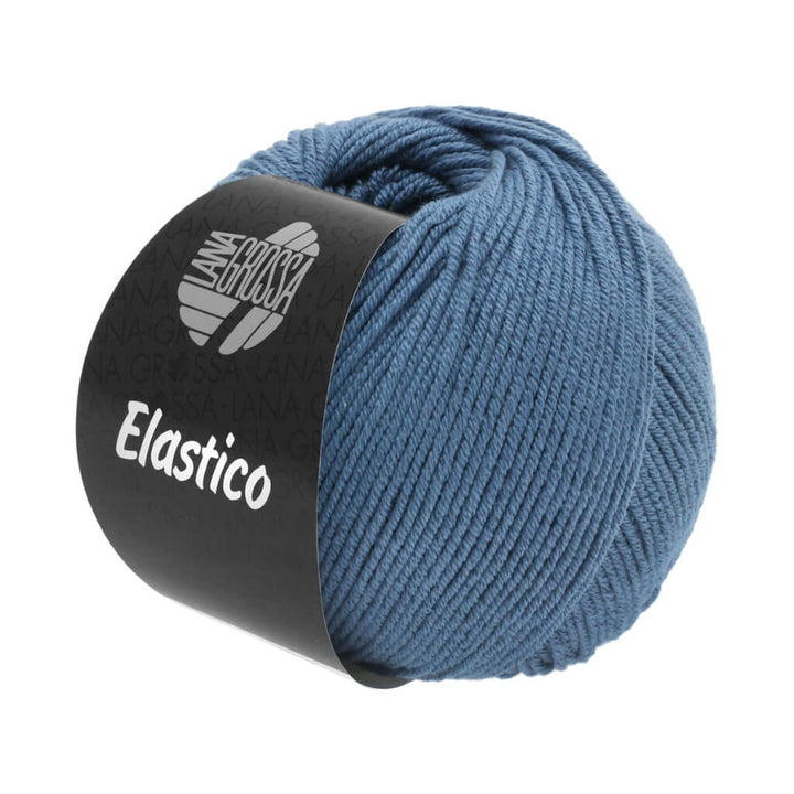 Lana Grossa Elastico, Farbe 142 Rauchblau – Baumwolle und Polyester bei Lieblingsgarn