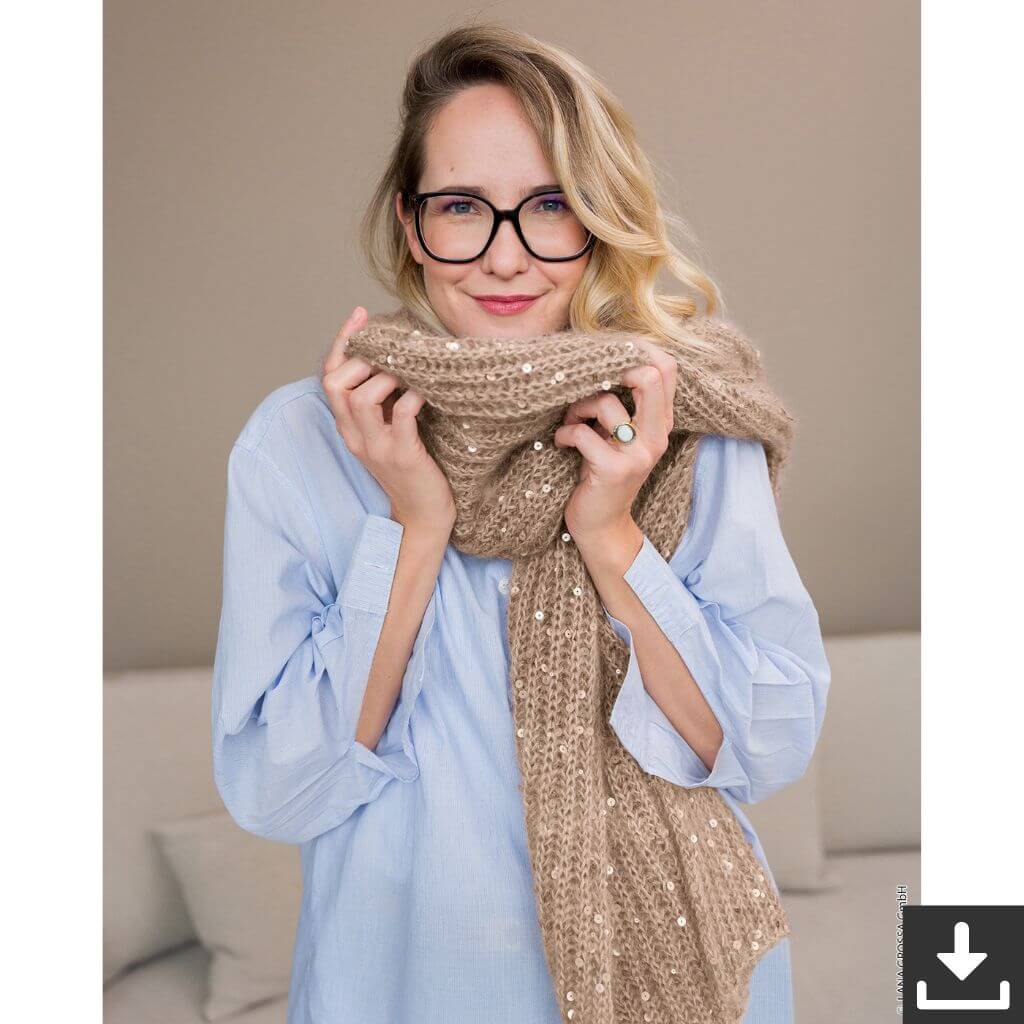 Lana Grossa Pattern Emi Schal Strickanleitung - Lana Grossa (PDF) bei bei bei bei bei bei bei Lieblingsgarn